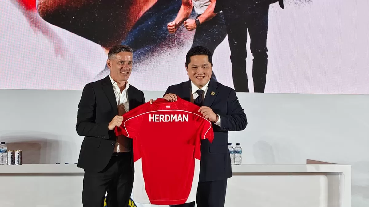 Pelatih Timnas Indonesia, John Herdman. (Muhammad Ridwan)