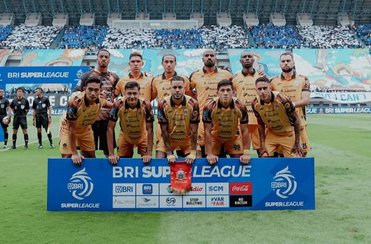 Skuat Persija di laga pekan ke-17 Super League 2025/26 di Gelora Bandung Lautan Api (Persija)