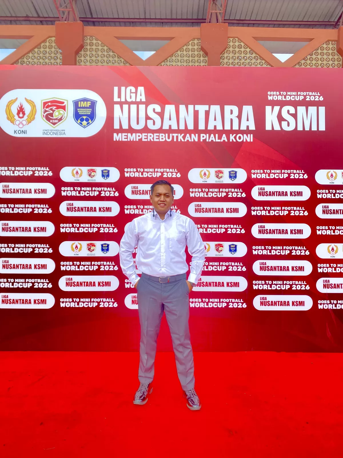 Ketua Panitia Pelaksana Kejuaraan Asia Mini Football 2026, Agung Kurniawan. (Dokumentasi Pribadi)