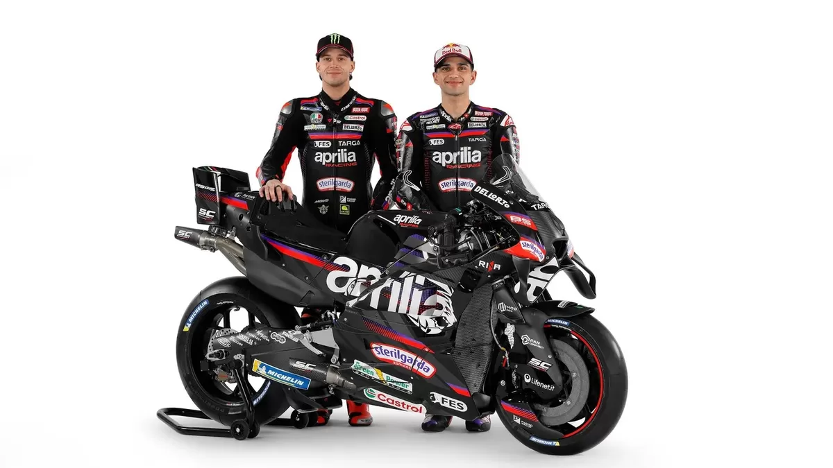 Aprilia Racing Team 2026 tampil dengan livery baru yang menonjolkan semangat pantang  menyerah (MotoGP)