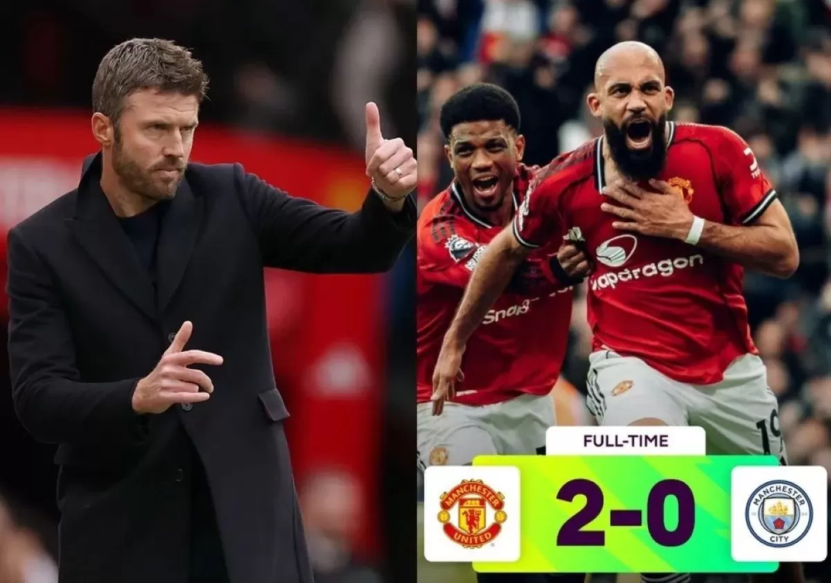 Michael Carrick bawa Manchester United ungguli Manchester City (Premier League)