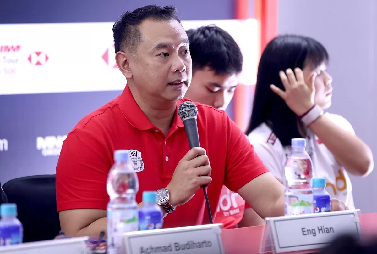 Kabid Binpres PP PBSI Eng Hian, menginginkan hasil lebih baik dari skuad bulutangkis Indonesia yang diturunkan di Indonesia Masters 2026, 20-26 Januari ini di Istora Senayan.  (PBSI)
