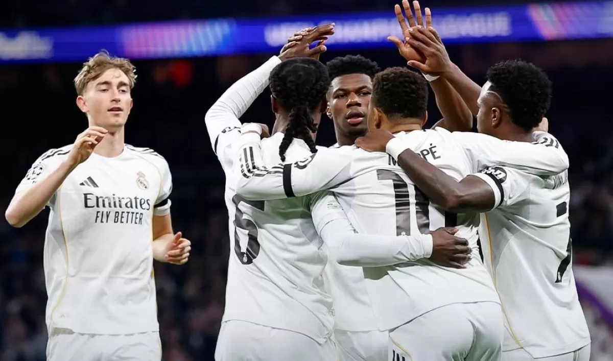 Selebrasi kemenangan Real Madrid atas Monaco 6-1 di matchday 7 Liga Champions_Liga Champions 2025/26 (@realmadrid)