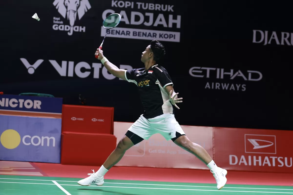 Alwi Farhan jaga asa sektor tunggal putra di Indonesia Masters 2026 setelah jadi satu-satunya wakil tersisa di perempat final.  (PBSI)