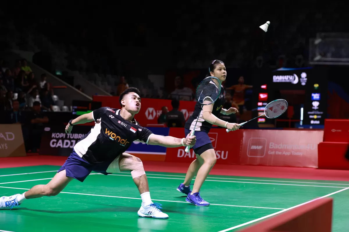 Duet ganda muda Jafar Hidayatullah dan Felisha Alberta Nathaniel Pasaribu  kembali jadi tumpuan. Mereka merupakan wakil Merah Putih tersisa dari sektor ini  pada semifinal Indonesia Masters 2026.  (PBSI)