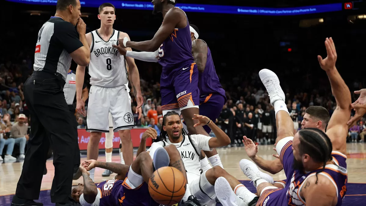 Dillon Brooks kembali menjadi sorotan utama dalam kemenangan pada Selasa malam, 27 Januari 2026 waktu setempat, saat melawan Brooklyn.  (Mark J. Rebilas)