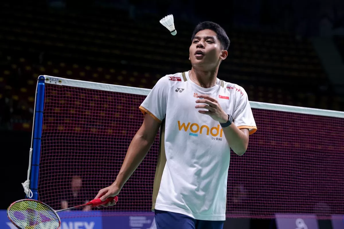 Tunggal Putra Indonesia, Moh Zaki Ubaidillah melaju ke perempat final Thailand Masters 2026.  (PBSI)
