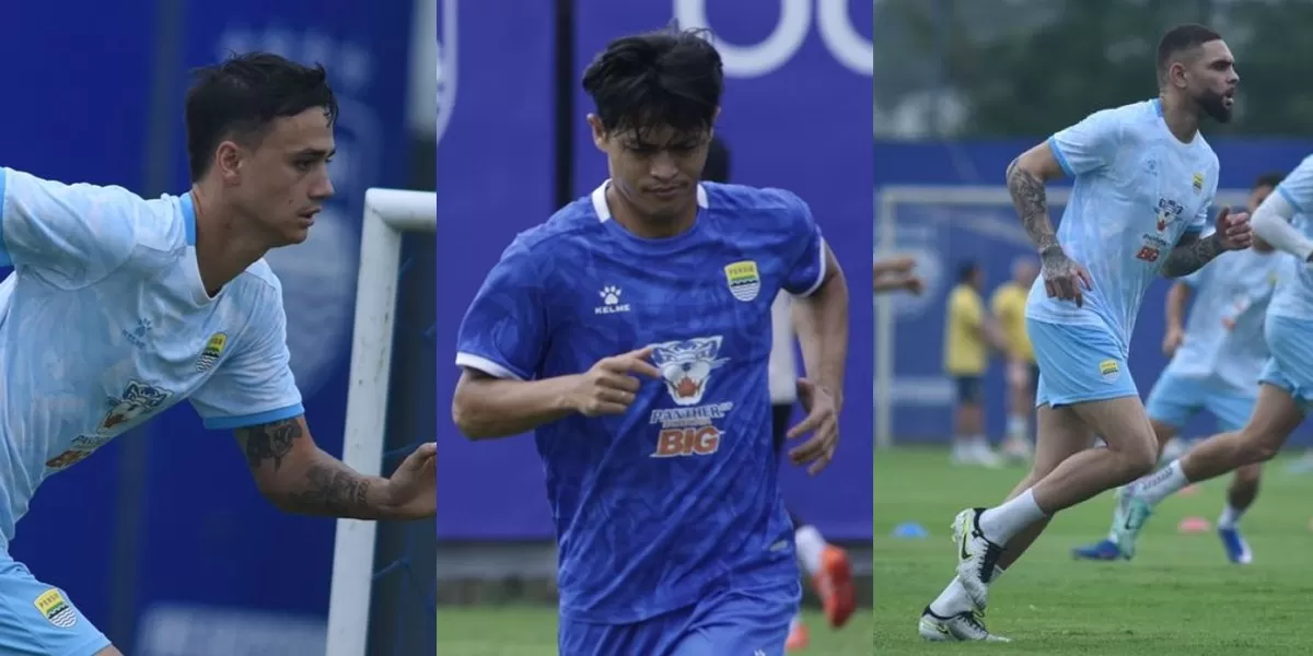 Tiga punggawa Persib: Eliano, Dewangga dan Kurzawa (Persib)