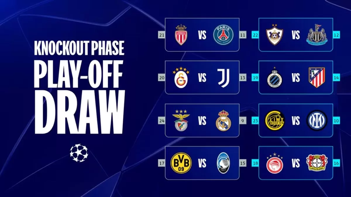 Hasil pengundian Fase Knock Out Liga Champions 2025/26