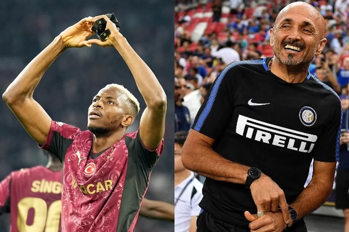 Victor Osimhen dan Luciano Spalletti (kanan) akan bertemu di duel Juventus vs Galatasaray