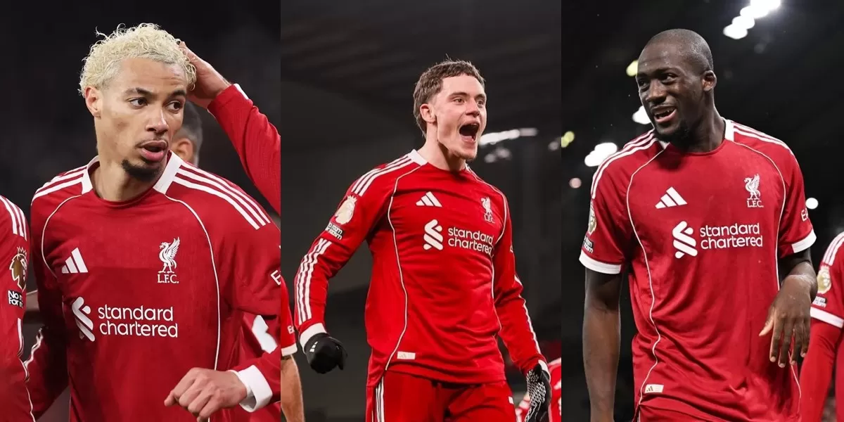 Hugo Ekitike, Florian Wirtz, dan Ibrahima Konate cetak gol ke gawang Newcastle di pekan ke-24 Liga Primer 2025/26 (Liverpool FC)