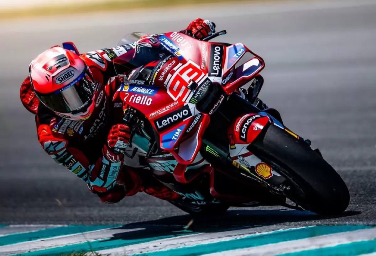 Pembalap Ducati Marc Marquez pimpin waktu tercepat di Tes Sepang, (3/2/2026) (@ducaticorse)