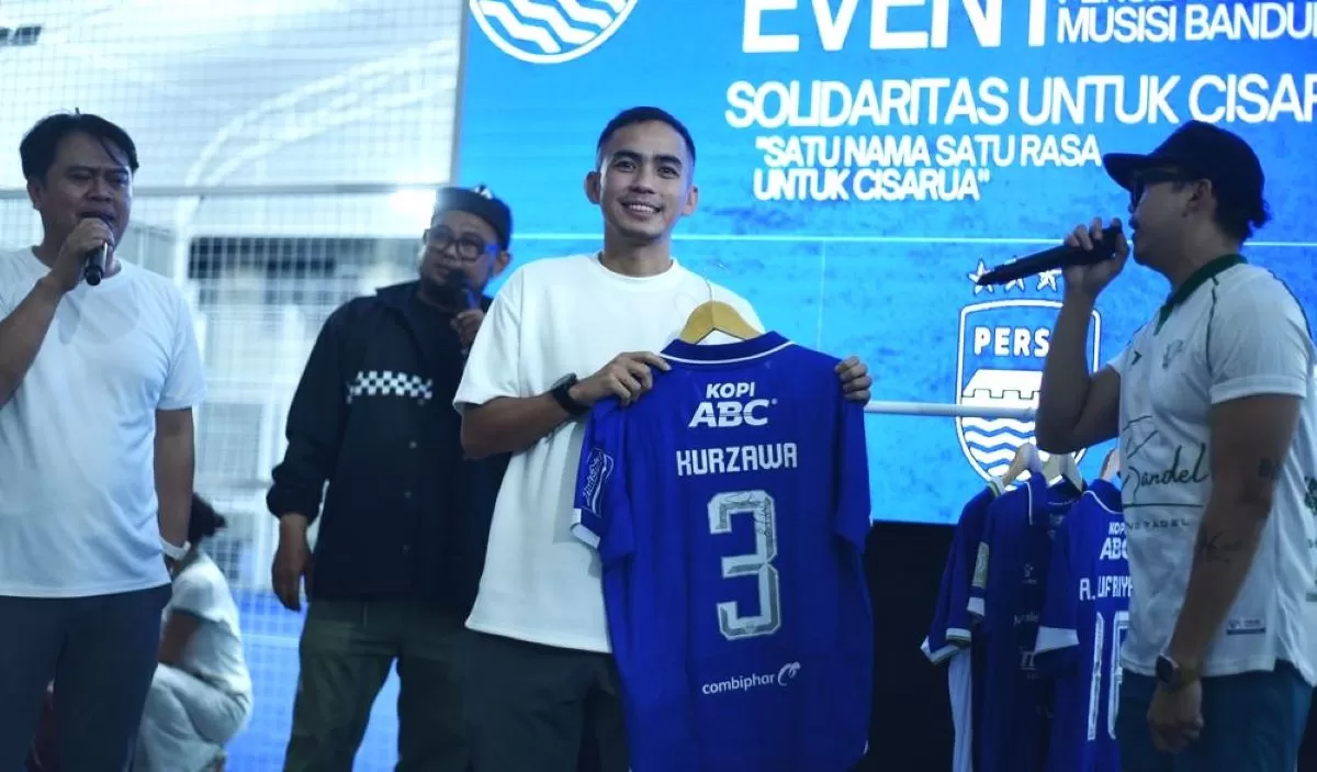 Persib dan musisi Bandung galang donasi korban longsor Cisarua (Persib/Sutanto)
