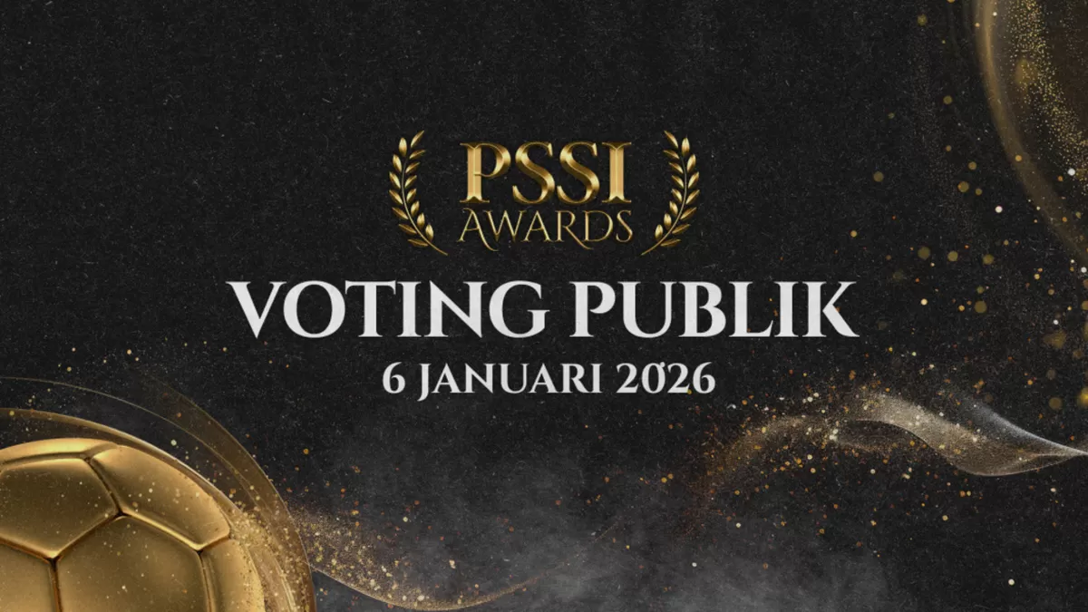 Voting publik PSSI Awards 2026 dibuka mulai 6 Januari hingga 25 Februari 2026. (PSSI)