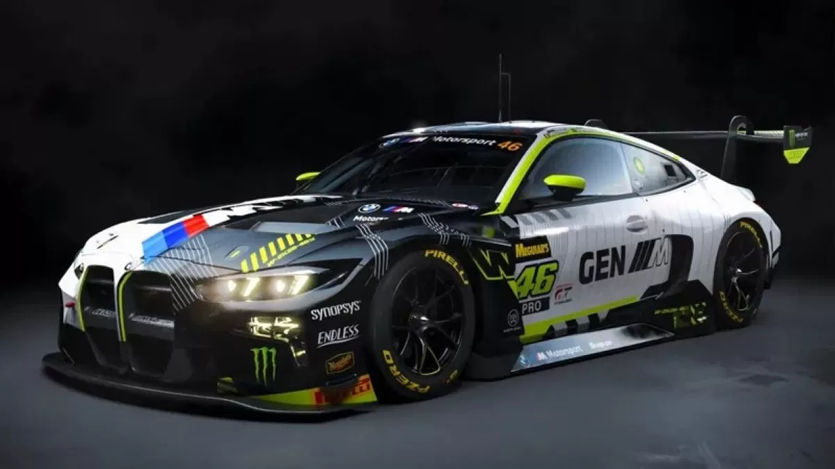 Mobil yang akan digunakan Valentino Rossi di ajang  Bathrust 12 Hours (BMW)