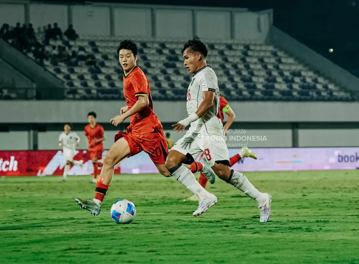 Timnas Indonesia U17 saat uji coba internasional melawan China, 8 Februari lalu. (PSSI)