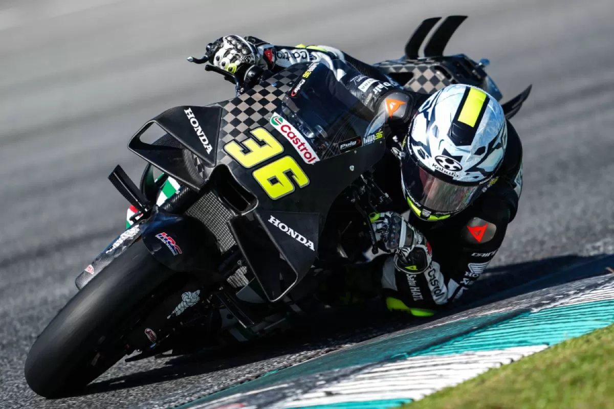 Joan Mir (Honda HRC Castrol) saat jalani Tes Sepang (Honda Racing)