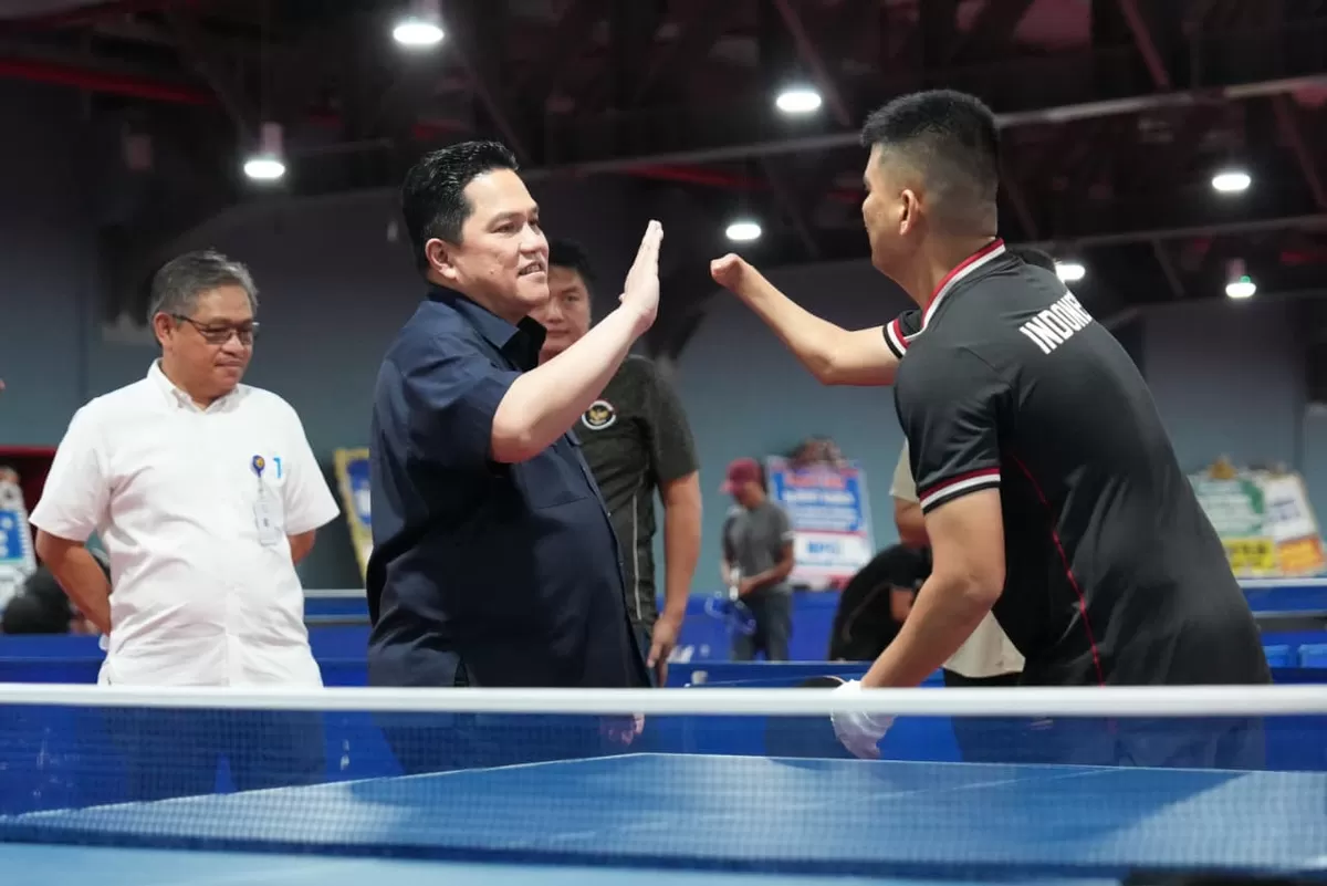 Menpora, Erick Thohir  mengunjungi fasilitas Paralympic Training Center (PTC) Indonesia di Karanganyar, Jawa Tengah, Sabtu, 14 Februari 2026. (KEMENPORA)
