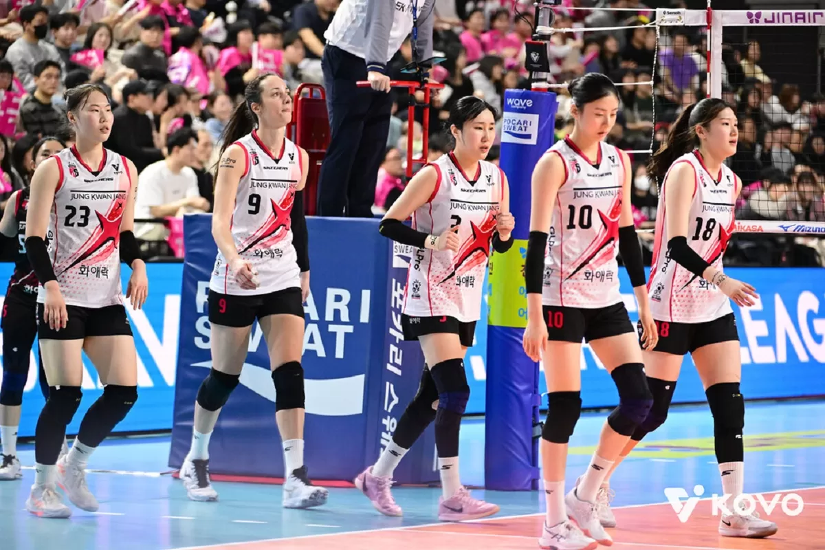 Red Sparks menelan 10 kekalahan beruntun di Liga Voli Korea.