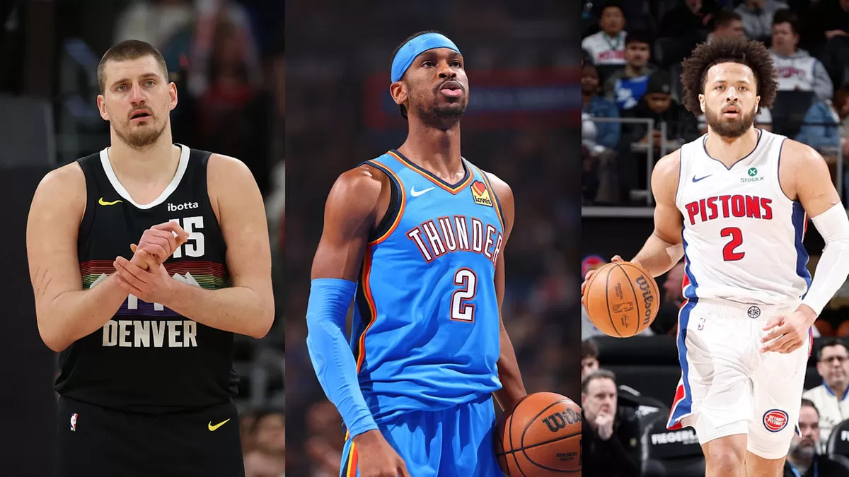 (kiri) Nikola Jokic, Shai Gilgeous-Alexander, dan Cade Cunningham berpeluang menjadi MVP NBA tahun ini.  (getty images)