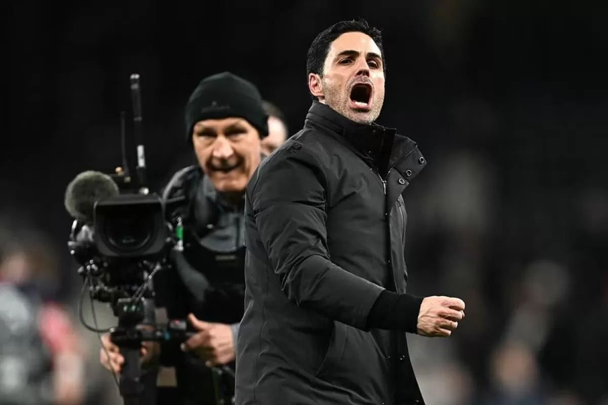 Mikel Arteta jengkel atas insiden kecil yang sempat mengganggu pertandingan Arsenal vs Tottenham Hotspur (Arsenal)