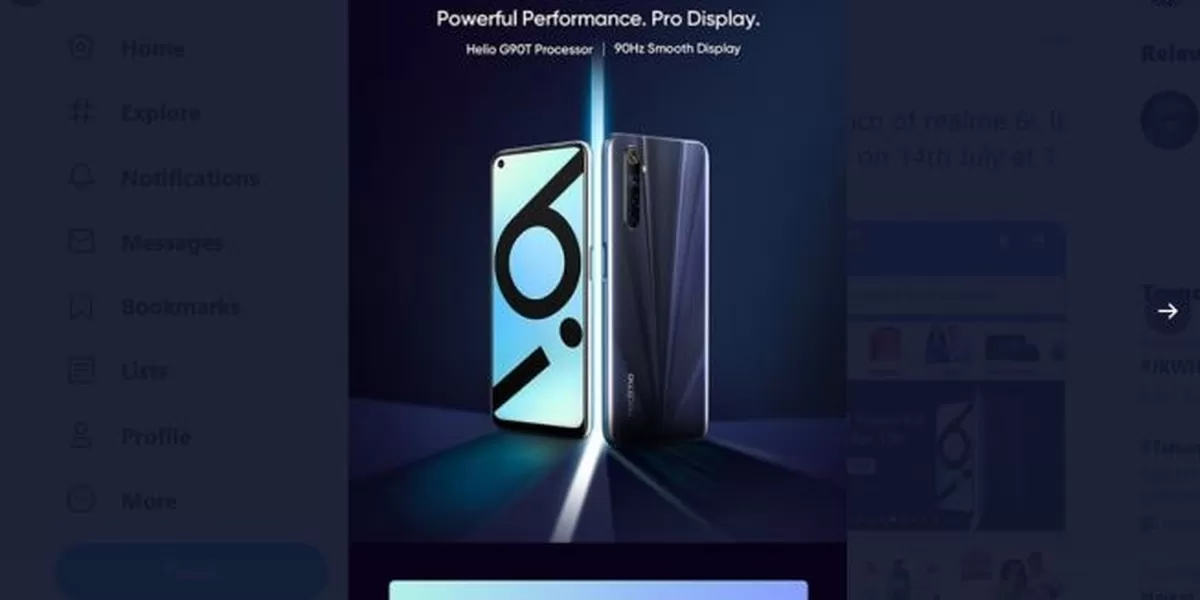 Realme 6i. (Twitter)