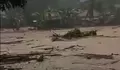 Sungai Citameng Meluap , Garut Kembali Diterjang Banjir Bandang