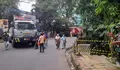 Lokasi Pengendara Motor Terperosok di Jalan Dadali Bogor Dipasang Beton