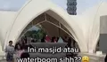 Video Viral Di MedSos Anak Anak Mandi di Kolam Masjid Al Jabbar Bandung, dan Sampah Berserakan di Halaman