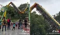 Viral! Wahana Tornado Dufan Mendadak Berhenti di Atas