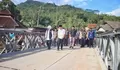 Tiga jembatan darurat di Trenggalek, telah sah diresmikan Gubernur Jawa Timur Khofifah Indar Parawansa