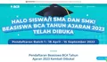 Kabar Gembira! Bank BCA Kucurkan Beasiswa untuk Lulusan SMA/SMK, Begini Cara Daftarnya