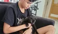 Kisah David Ozora dan si Bonga kucing hitam kesayangannya, berkumpul lagi setelah dua bulan bertaruh nyawa