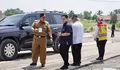 Momen Erick Thohir- Basuki Dampingi Presiden Jokowi Meninjau Jalan di Lampung