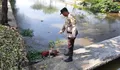 Mengapung di Tengah Kolam Retensi, Mayat Pria Paruh Baya Ditemukan di Kokrosono Semarang