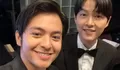 Gak Kalah Ganteng, Angga Yunanda Pamer Foto Bareng Song Joong Ki