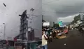Cuaca Ekstrem di Karanganyar Jateng, Pasar Karangpandan Diterjang Puting Beliung hingga Dagangan Pedagang Sempat Beterbangan