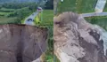 Lubang Raksasa di Aceh Tengah Meluas, Jalan Penghubung Terputus dan Membahayakan Warga