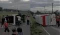 Pulang Operasi SAR Gunung Slamet, Mobil Elf PMI Kota Magelang Kecelakaan di Purbalingga, Diduga Karena Rem Blong