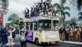 Berhasil Lolos ke Liga 2, Laskar Singacala PSGC Ciamis Disambut Meriah Ribuan Masyarakat
