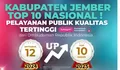 Pelayanan Publik Kualitas Tertinggi Versi Ombudsman RI, Pemkab Jember Masuk 10 Besar Nasional.