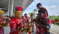 BARONGSAI DAN NAGA LIONG MERIAHKAN PERAYAAN IMLEK DI BANDARA JUANDA
