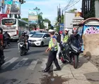 Ratusan Pengendara Motor Terjaring Razia Satlantas Polres Cimahi Saat Melintasi Jalan Raya Lembang