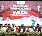 Habib Syech Doakan Erick Thohir di Acara Pasuruan Bersholawat