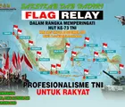 Pawai Bendera Sabang sampai Merauke Meriahkan HUT TNI ke-73