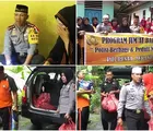 Dikunjungi Tim Jumat Barokah Polresta Pekanbaru, Perempuan ini Menangis