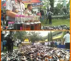 1.800 Botol Miras Oplosan Dimusnahkan