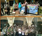 Polwan Polres Kampar Anjangsana ke Panti Asuhan