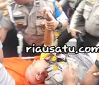 Sebelum Terhimpit, Kapolresta Pekanbaru Sempat Ingatkan Anggota Tidak Represif dan Tetap Sabar