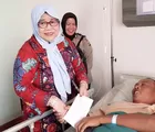 Terbaring di RS, Tim JB Polresta Pekanbaru Jenguk Aiptu Subagio
